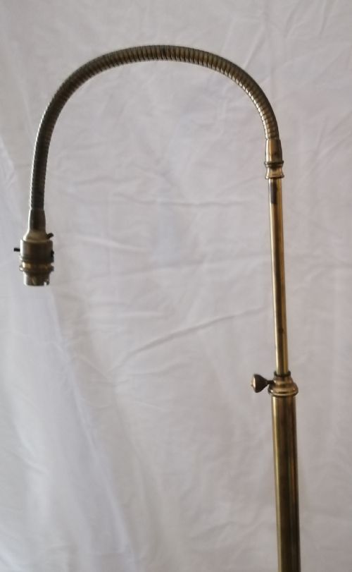 AN ANTIQUE ADJUSTABLE STANDARD LAMP - ADDITIONAL PHOTO 7