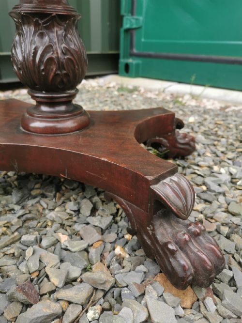 WILLIAM IV MAHOGANY AND ROSEWOOD CROSSBANDED WORK TABLE - ADDITIONAL PHOTO 5