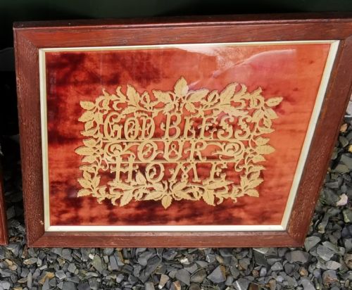 PAIR OF VICTORIAN FOLK ART FRETWORK PANELS - ADDITIONAL PHOTO 1