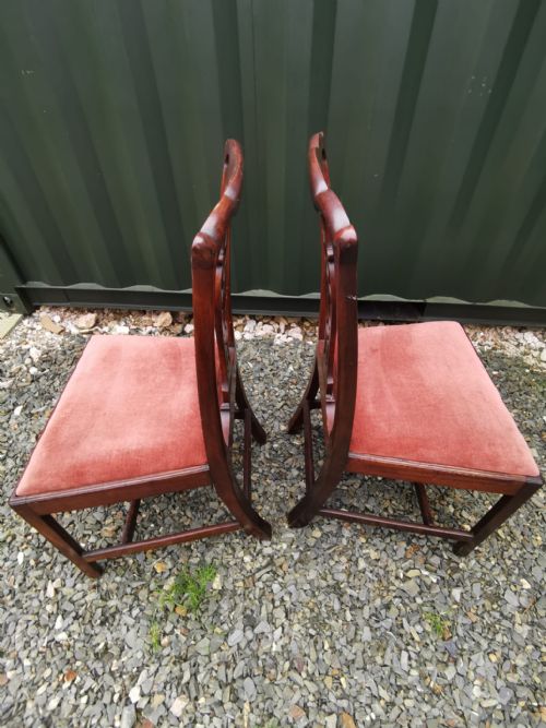 APAIR OF GEORGE 3RD MAHOGANY SIDE CHAIRS - ADDITIONAL PHOTO 1