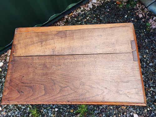SMALL OAK GEORGIAN CHEST - ADDITIONAL PHOTO 2