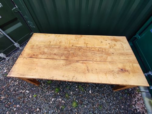 ANTIQUE FRENCH FRUIT WOOD DINING TABLE - ADDITIONAL PHOTO 3