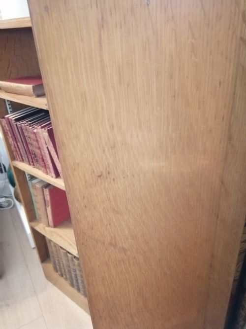 PAIR OF ANTIQUE OAK BOOKCASES - ADDITIONAL PHOTO 6