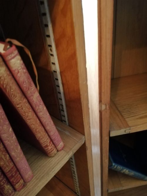 PAIR OF ANTIQUE OAK BOOKCASES - ADDITIONAL PHOTO 7