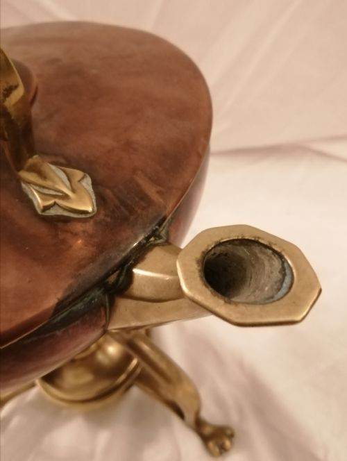 AN ARTS AND CRAFTS WAS BENSON BRASS AND COPPER KETTLE ON STAND - ADDITIONAL PHOTO 7