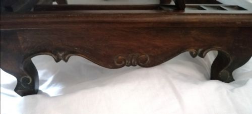 ANTIQUE MAHOGANY ADJUSTABLE BOOKREST STAND - ADDITIONAL PHOTO 11