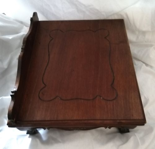 ANTIQUE MAHOGANY ADJUSTABLE BOOKREST STAND - ADDITIONAL PHOTO 12