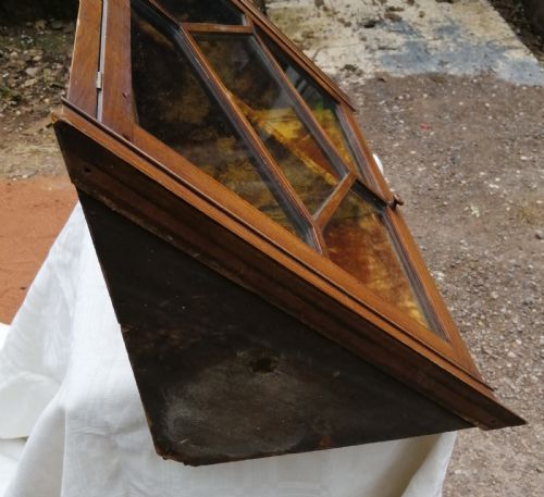 PRETTY EDWARDIAN SMALL CORNER CUPBOARD IN MAHOGANY - ADDITIONAL PHOTO 7