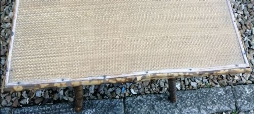 VICTORIAN BAMBOO AND RATTAN OCCASIONAL TABLE - ADDITIONAL PHOTO 2