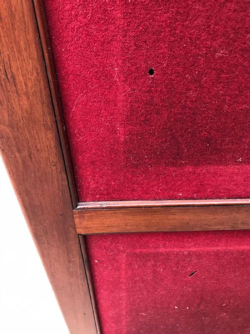 ANTIQUE QUALITY 6 FOLD MAHOGANY SCREEN - ADDITIONAL PHOTO 1