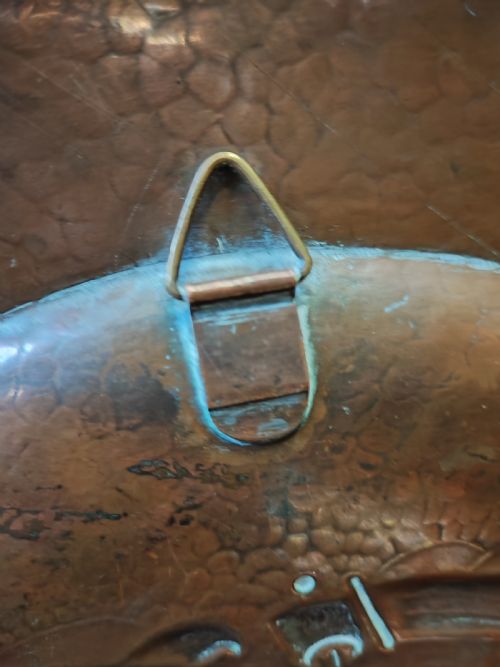 ART'S AND CRAFTS COPPER GALLION CHARGER - ADDITIONAL PHOTO 1