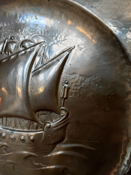 ART'S AND CRAFTS COPPER GALLION CHARGER - ADDITIONAL PHOTO 5