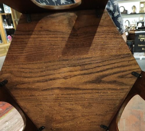 LIBERTY'S OF LONDON OAK ART'S AND CRAFTS OCCASIONAL BOOK TABLE - ADDITIONAL PHOTO 3