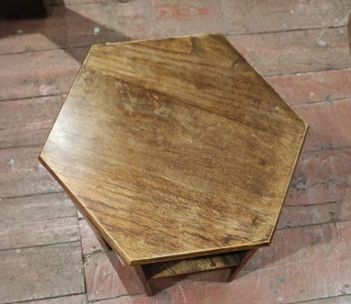 LIBERTY'S OF LONDON OAK ART'S AND CRAFTS OCCASIONAL BOOK TABLE - ADDITIONAL PHOTO 6