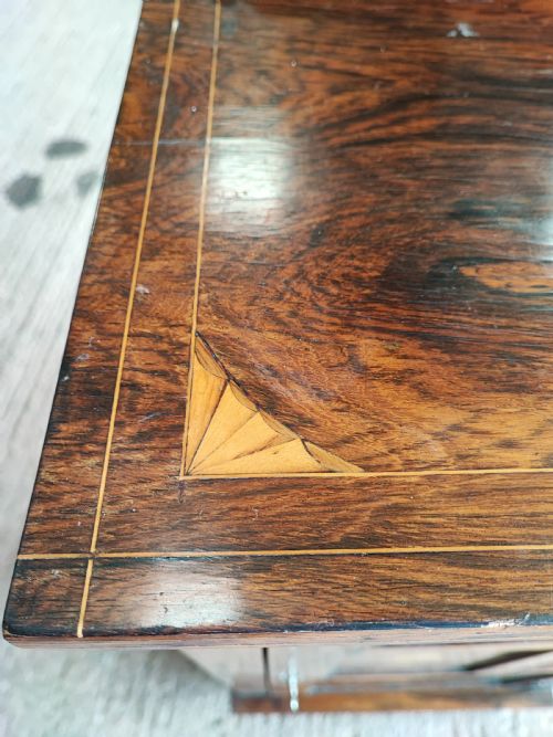 ANTIQUE ROSEWOOD INLAID MUSIC CABINET - ADDITIONAL PHOTO 10