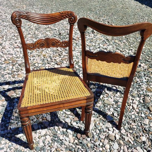 ANTIQUE PAIR OF ROSEWOOD AND BERGER'S SEAT SIDE CHAIRS BY GILLOWS - ADDITIONAL PHOTO 5