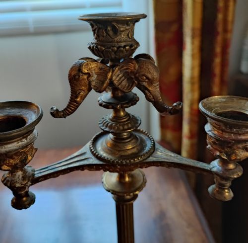 A PAIR OF SECOND EMPIRE CANDELABRA IN GILT METAL AND GILT BRONZE - ADDITIONAL PHOTO 7