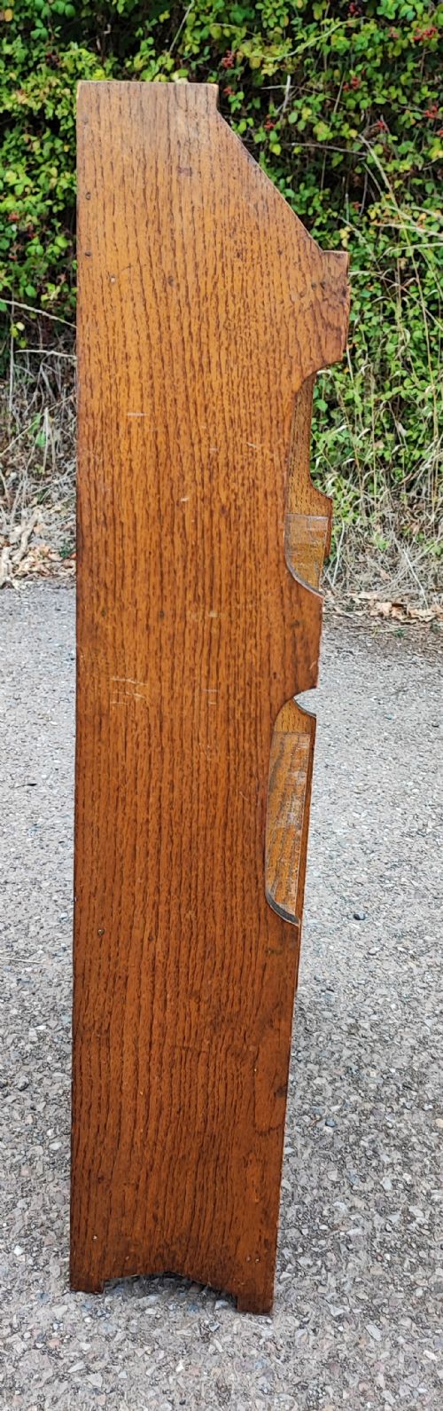 ART'S AND CRAFTS SMALL OAK OPEN BOOKCASE - ADDITIONAL PHOTO 3