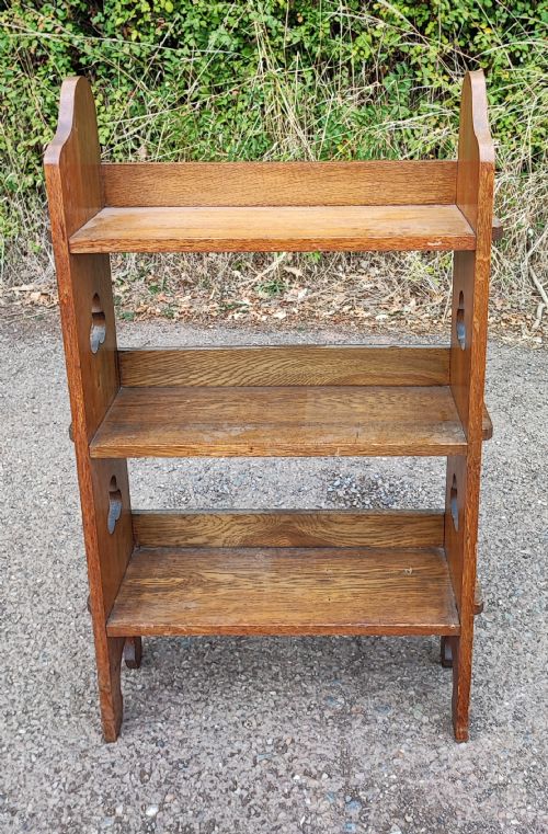 an arts and crafts liberty's of london open bookcase - CATEGORY: ANTIQUE BOOKCASES - DATED 1900