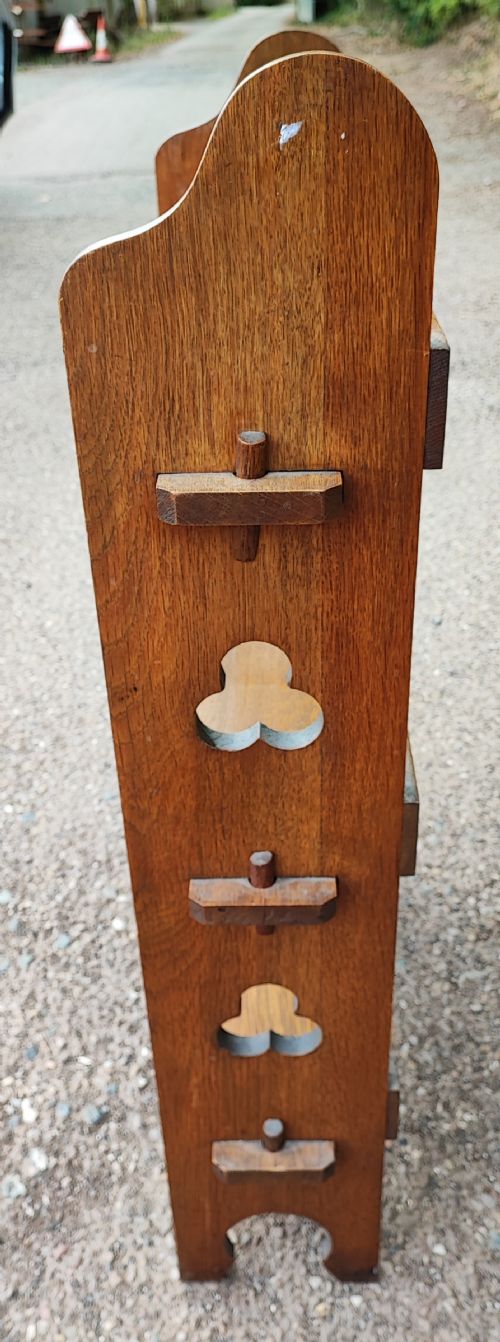 AN ARTS AND CRAFTS LIBERTY'S OF LONDON OPEN BOOKCASE - ADDITIONAL PHOTO 6