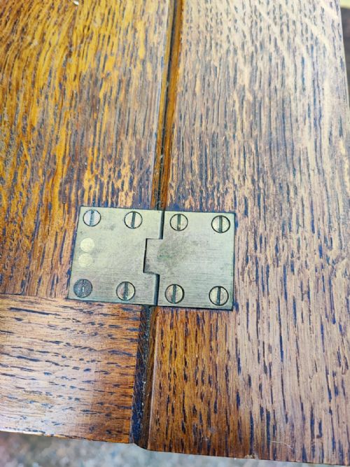 A FINE ANTIQUE OAK ESTHETIC MOVEMENT COMPUTER DESK - ADDITIONAL PHOTO 7
