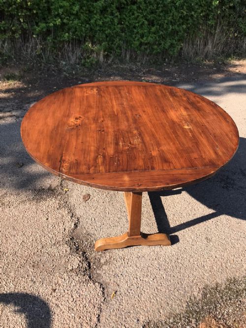 antique french fruitwood vendange wine tasting table - CATEGORY: ANTIQUE TABLES - DATED 19TH CENTURY