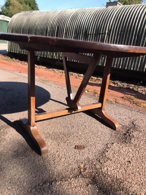 ANTIQUE FRENCH FRUITWOOD VENDANGE WINE TASTING TABLE - ADDITIONAL PHOTO 2