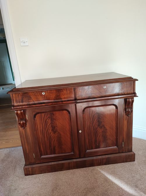 VICTORIAN MAHOGANY CHIFFONIERSIDEBOARDSIDE CABINET - ADDITIONAL PHOTO 1
