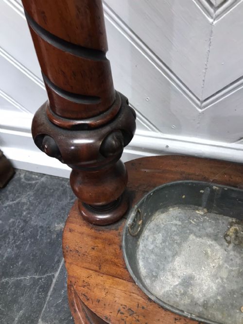 19C MAHOGANY TREE HALLSTAND - ADDITIONAL PHOTO 3