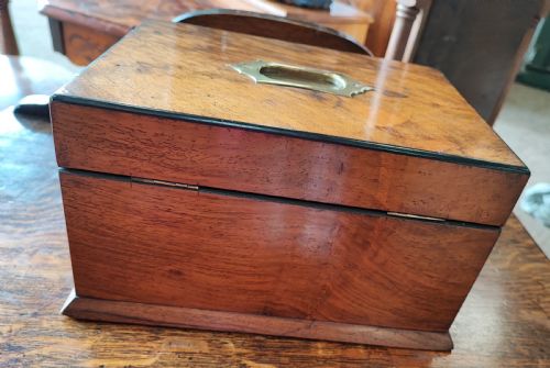 VICTORIAN WALNUT SEWING BOX - ADDITIONAL PHOTO 1
