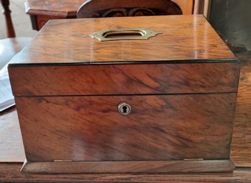 VICTORIAN WALNUT SEWING BOX - ADDITIONAL PHOTO 6