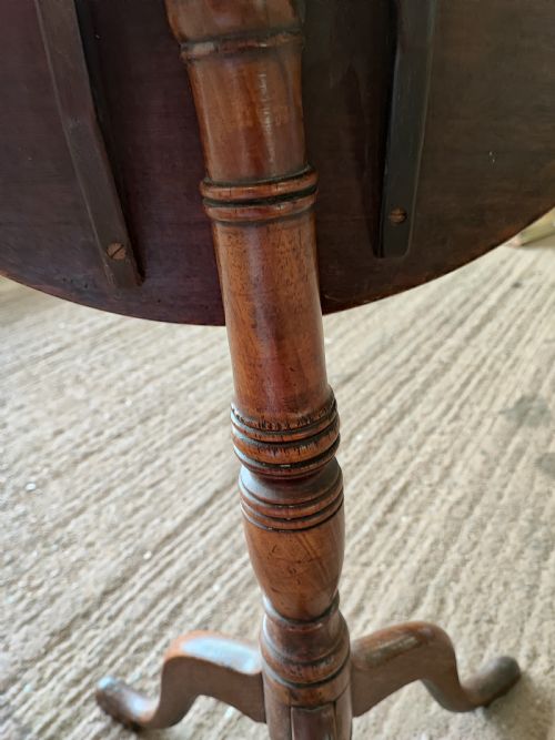 A GEORGIAN MAHOGANY TRIPOD LAMP OR WINE TABLE - ADDITIONAL PHOTO 5