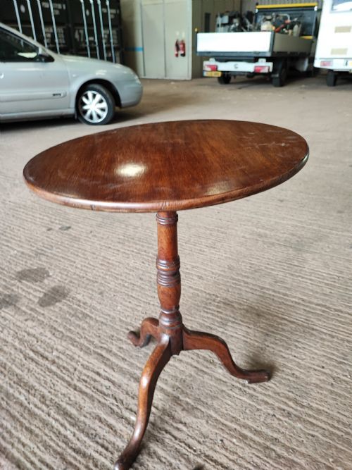 A GEORGIAN MAHOGANY TRIPOD LAMP OR WINE TABLE - ADDITIONAL PHOTO 6