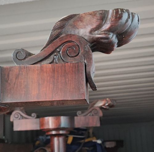 A REGENCY ROSEWOOD LIBRARY TABLE - ADDITIONAL PHOTO 3