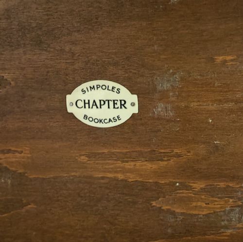 ANTIQUE OAK STACKING SECTIONAL BOOKCASE BY SIMPOLES OF MANCHESTER - ADDITIONAL PHOTO 7