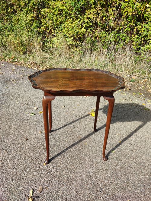 antique george the 3rd style mahogany occasionalsilver tray top table - CATEGORY: ANTIQUE TABLES - DATED 1900