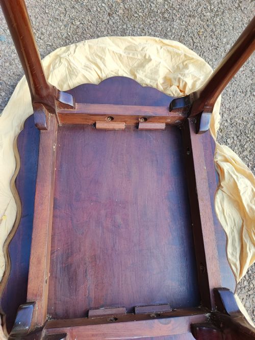 ANTIQUE GEORGE THE 3RD STYLE MAHOGANY OCCASIONALSILVER TRAY TOP TABLE - ADDITIONAL PHOTO 2