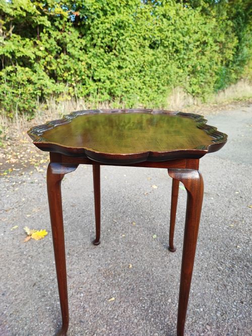 ANTIQUE GEORGE THE 3RD STYLE MAHOGANY OCCASIONALSILVER TRAY TOP TABLE - ADDITIONAL PHOTO 4