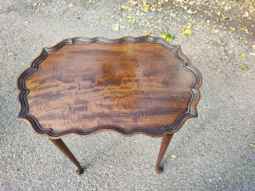 ANTIQUE GEORGE THE 3RD STYLE MAHOGANY OCCASIONALSILVER TRAY TOP TABLE - ADDITIONAL PHOTO 6