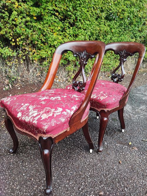 A FINE SET OF 6 VICTORIAN CHAIRS - ADDITIONAL PHOTO 1
