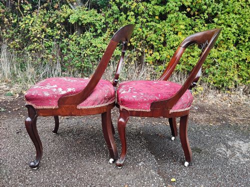 A FINE SET OF 6 VICTORIAN CHAIRS - ADDITIONAL PHOTO 2