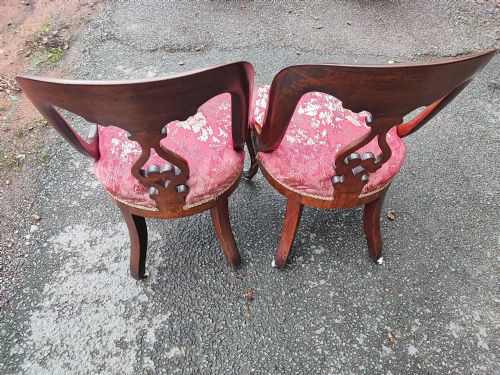 A FINE SET OF 6 VICTORIAN CHAIRS - ADDITIONAL PHOTO 4