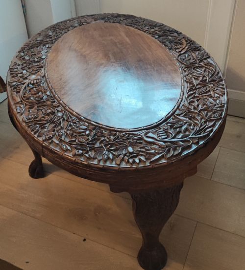 A FIINE ANGLO INDIAN TEAK COFFEE TABLE - ADDITIONAL PHOTO 5