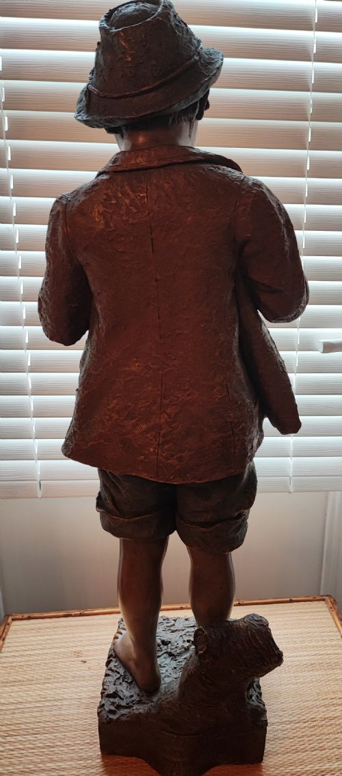 A GOLDSCHEIDER FIGURE STATUE - ADDITIONAL PHOTO 2