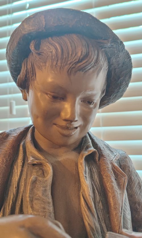 A GOLDSCHEIDER FIGURE STATUE - ADDITIONAL PHOTO 4