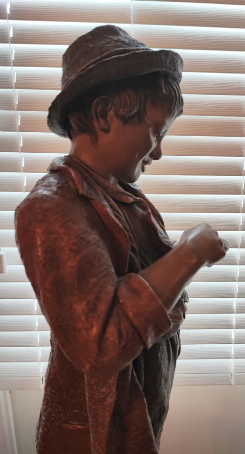 A GOLDSCHEIDER FIGURE STATUE - ADDITIONAL PHOTO 6