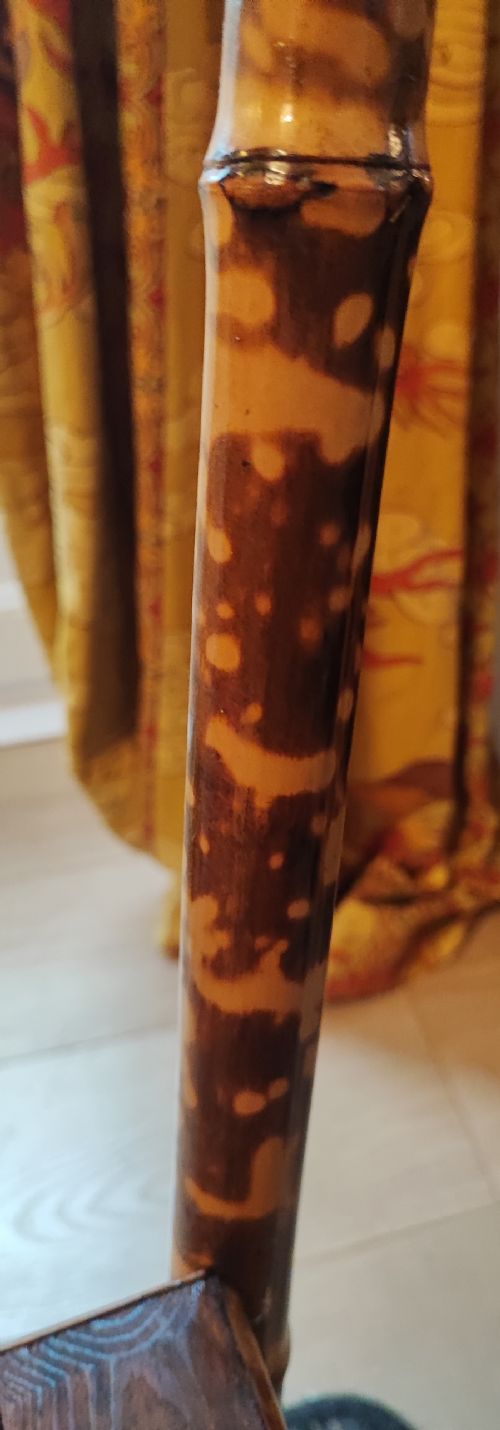 VICTORIAN BAMBOO AND RATTAN OCCASIONAL TABLE IN THE LIBERTY STYLE - ADDITIONAL PHOTO 6