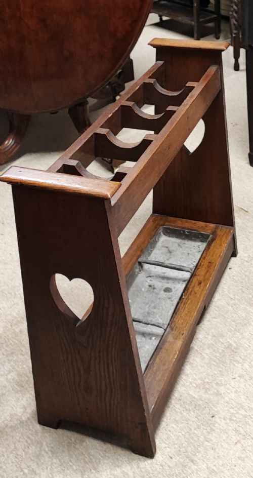 LIBERTY AND CO OAK 5 SECTION STICK STAND - ADDITIONAL PHOTO 5