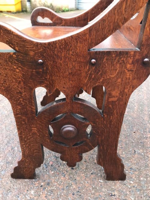 19C PAIR OF REFORM GOTHIC HALL SEATS CHAIRS - ADDITIONAL PHOTO 8