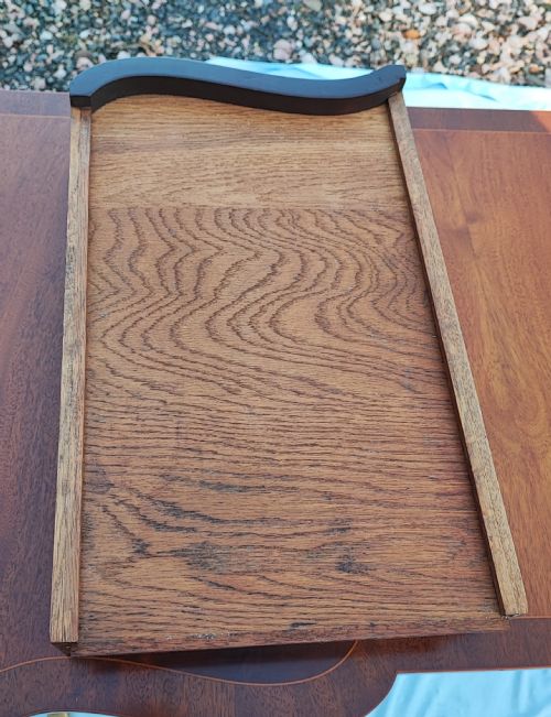 REGENCY REVIVAL INLAID MAHOGANY SOFA TABLE - ADDITIONAL PHOTO 2